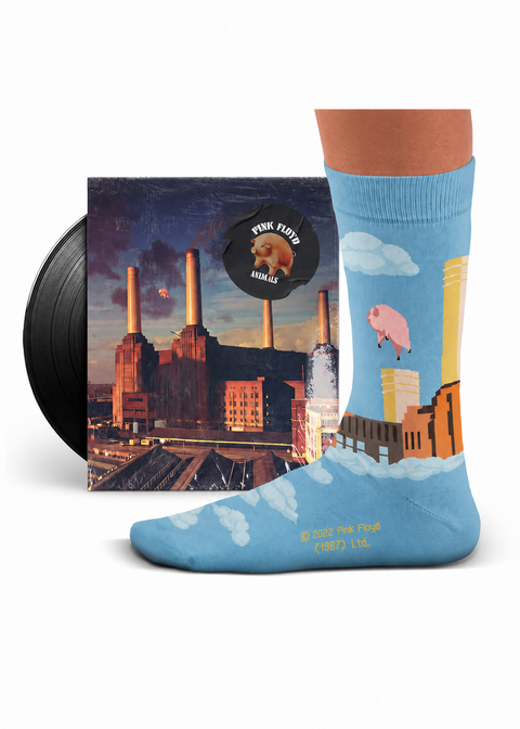 Sock Affairs Pink Floyd Animals Socken Blau