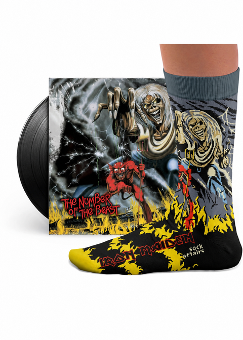 Sock Affairs Iron Maiden Number Of The Beast Socks
