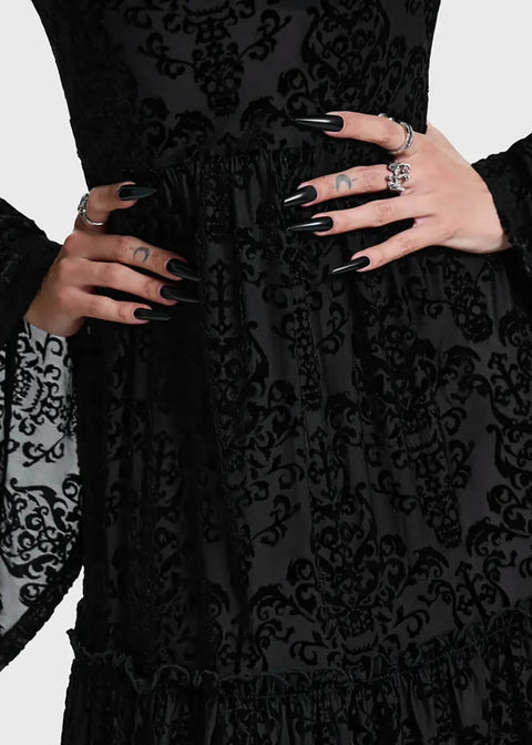 Killstar Daemon's Hex Maxi Dress Black