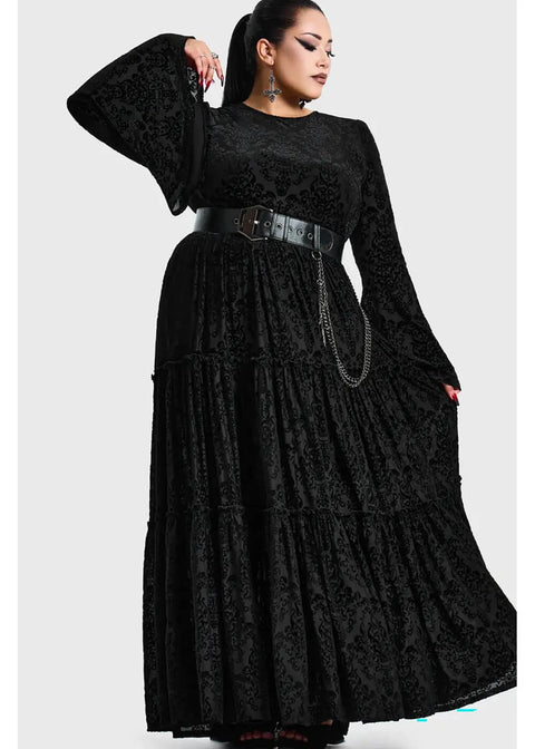 Killstar Daemon's Hex Maxi Dress Black