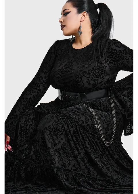 Killstar Daemon's Hex Maxi Dress Black