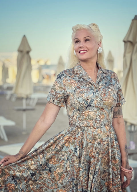 Succubus Clothing Lucy Tapestry Butterfly 50's Swing Kleid