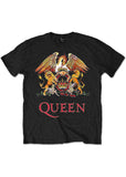 Band Shirts Queen Classic Crest T-Shirt Schwarz