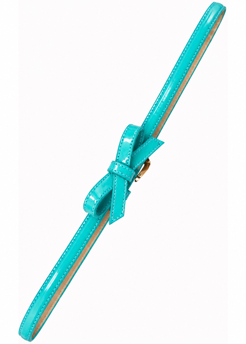 Banned Gold Rush Bow Riem Aqua – diagonale productafbeelding