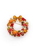 Bill Skinner Autumn Wreath Broche