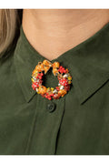 Bill Skinner Autumn Wreath Broche