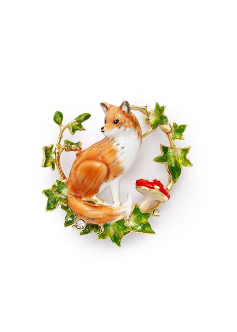 Bill Skinner Fox & Ivy Broche