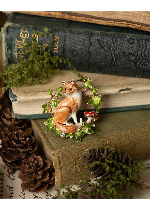 Bill Skinner Fox & Ivy Broche