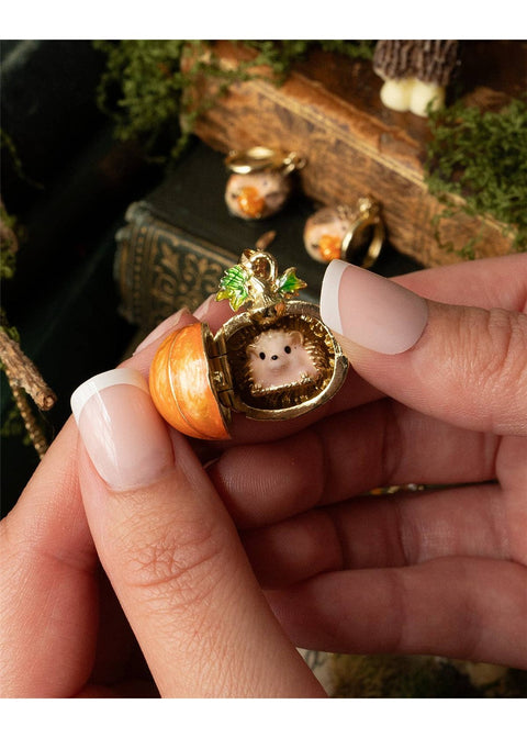 Bill Skinner Hedgehog & Pumpkin Medaillon Ketting