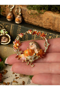 Bill Skinner Pumpkin Hedgehog Broche