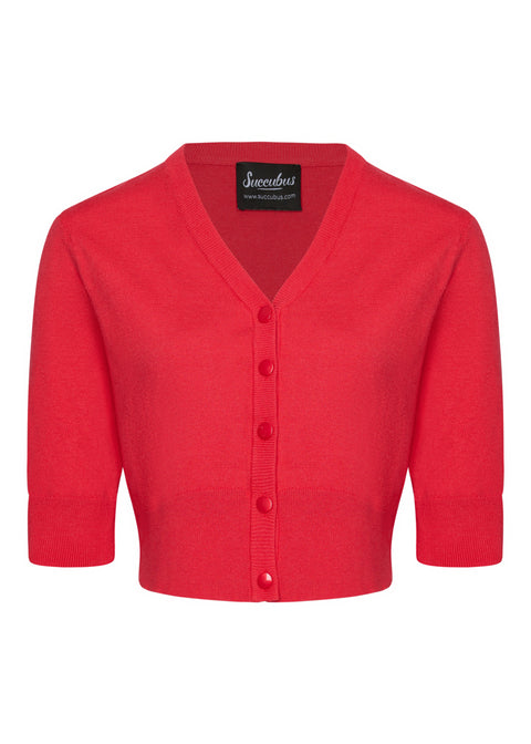 Succubus Clothing Cleo 50er-Jahre-Cardigan Rot
