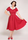 Collectif Taylor 50's Swingkleid Rot