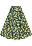 Collectif Clara Lemon Bloom 50's Midi Swingrock Teal