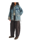 Dr. Martens 1460 Pascal Emboss Floral donkerbruin - gedragen door model