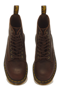 Dr. Martens 1460 Pascal Emboss Floral donkerbruin - bovenaanzicht