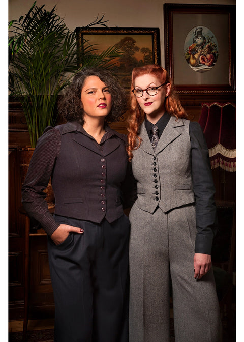 Emmy Design Palazzo Perfection Wolmix Broek Navy – aanvullende foto
