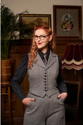 Emmy Design Palazzo Perfection Tweed Broek Midnight Ivoor – aanvullende foto