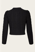 Emmy Design Ice Skater Merinowollen Cardigan Zwart AW26 – aanvullende foto