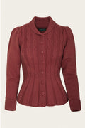 Emmy Design Screen Siren Merinowollen Cardigan Roest – aanvullende foto