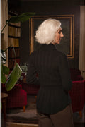 Emmy Design Screen Siren Merinowollen Cardigan Zwart – aanvullende foto