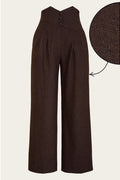 Emmy Design Miss Fancy Pants Tweed Broek Bruin Zwart – foto 1