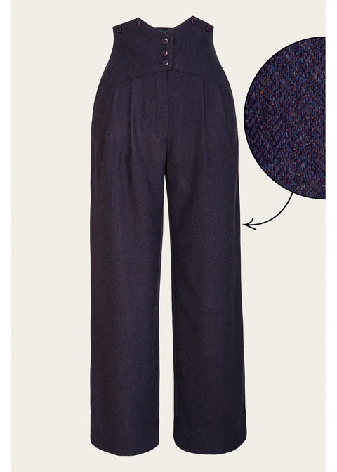 Emmy Design Miss Fancy Pants Tweed Broek Wijnrood Midnight – foto 1