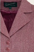 Emmy Design Watchmaker's Tweed Gilet Framboos – foto 2