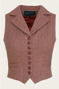 Emmy Design Watchmaker's Tweed Gilet Roestbruin Beige – foto 1