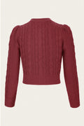 Emmy Design Ice Skater Merinowollen Cardigan Roest – foto 3