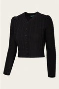 Emmy Design Ice Skater Merinowollen Cardigan Zwart AW26 – foto 1