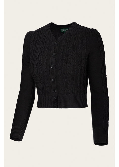 Emmy Design Ice Skater Merinowollen Cardigan Zwart AW26 – foto 1