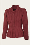 Emmy Design Screen Siren Merinowollen Cardigan Roest – foto 1