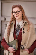 Emmy Design Screen Siren Merinowollen Cardigan Roest – foto 3