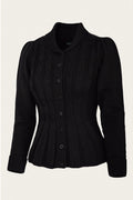 Emmy Design Screen Siren Merinowollen Cardigan Zwart – foto 1