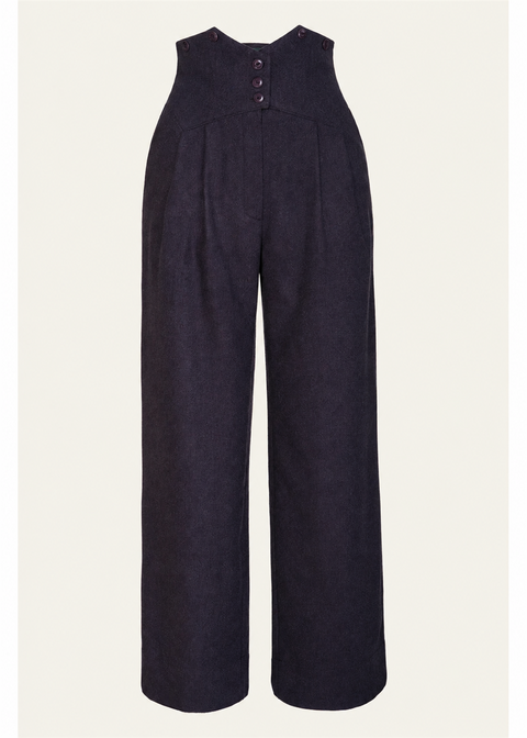 Emmy Design Miss Fancy Pants Tweed Broek Wijnrood Midnight zonder close-up