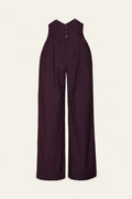 Emmy Design Miss Fancy Pants Krijtstreep Broek Pruim – voorkant