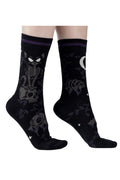 FootClothes Meowmento Sokken Zwart – draagfoto