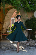 Hearts & Roses Alyssa Swing Jurk Groen - foto 2