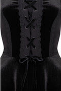 Hell Bunny Disenchanted Jurk Zwart - detail veterdetail
