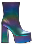 Koi Footwear Toiled Atmosphere Rainbow Platform Stiefel Multi