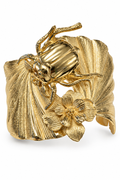 Lotta Djossou Paris Maybug on Leaf Armband Goud – vooraanzicht