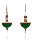 Love Vintage Art Deco Ohrringe Emerald