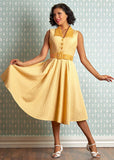 Miss Candyfloss Harriet Naia 50's Swingkleid Gelb