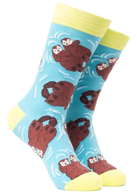 Soctopus Till Death Do Us Part Otters Socken Aqua