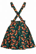 Run & Fly Acorn Adventure Squirrel Pinafore Swing Jurk Zwart - achterkant (ghost)