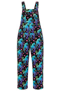 Run & Fly Octopus Love Tuinbroek Zwart - voorkant (ghost)