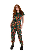 Run & Fly Squirrel tuinbroek zwart met eekhoorns, eikels en bladeren