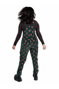 Run & Fly Foxy corduroy tuinbroek groen met vossenkoppen