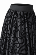 Witchwood Serpentine Snake Rok Zwart – ghost detailbeeld