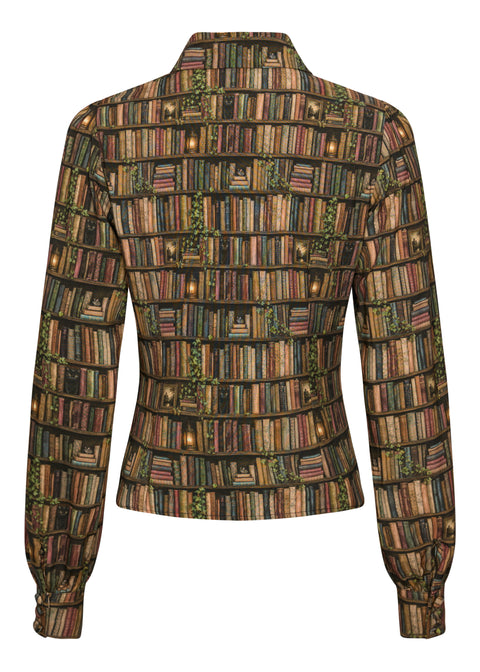 Succubus Clothing Alice Academica Books 40er Bluse Braun